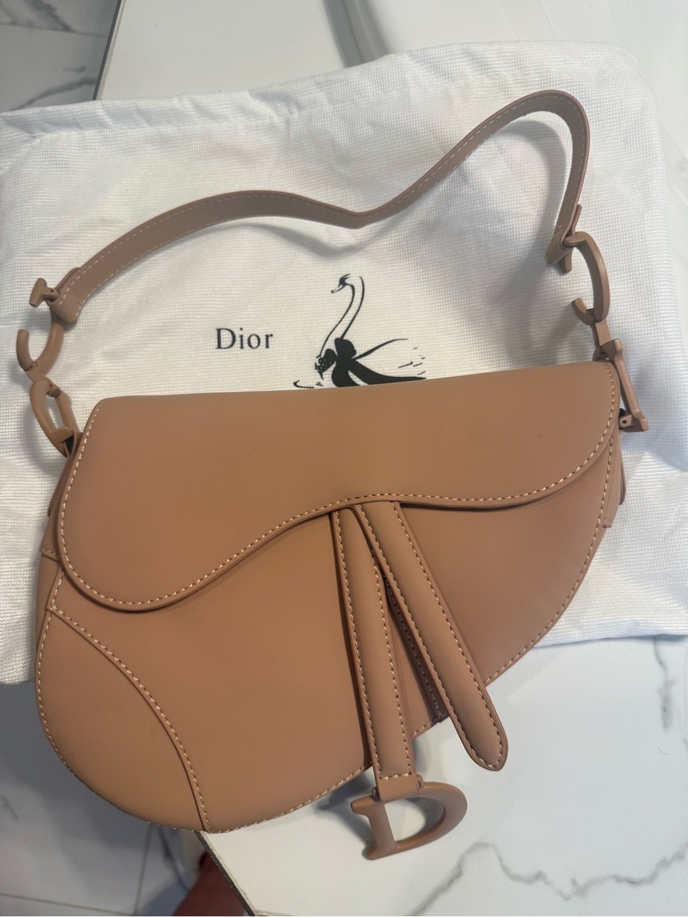 Dior Tan Saddle Shoulder Bag